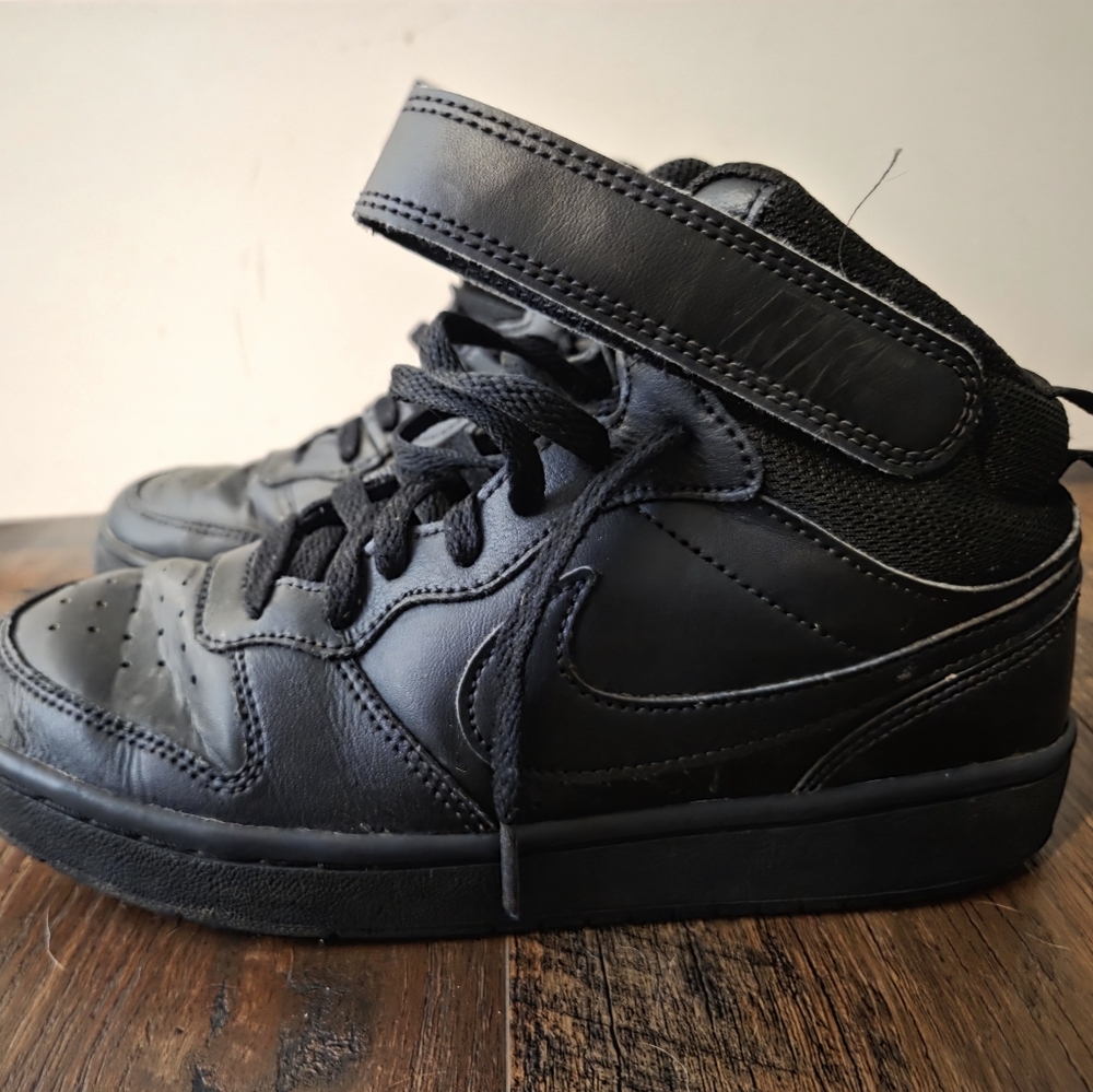 Nike Kids Black High-Top Sneakers